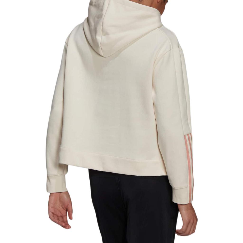 Adidas Essentials 3-Stripes Sweatshirt Hoodie Women Tops White H10238