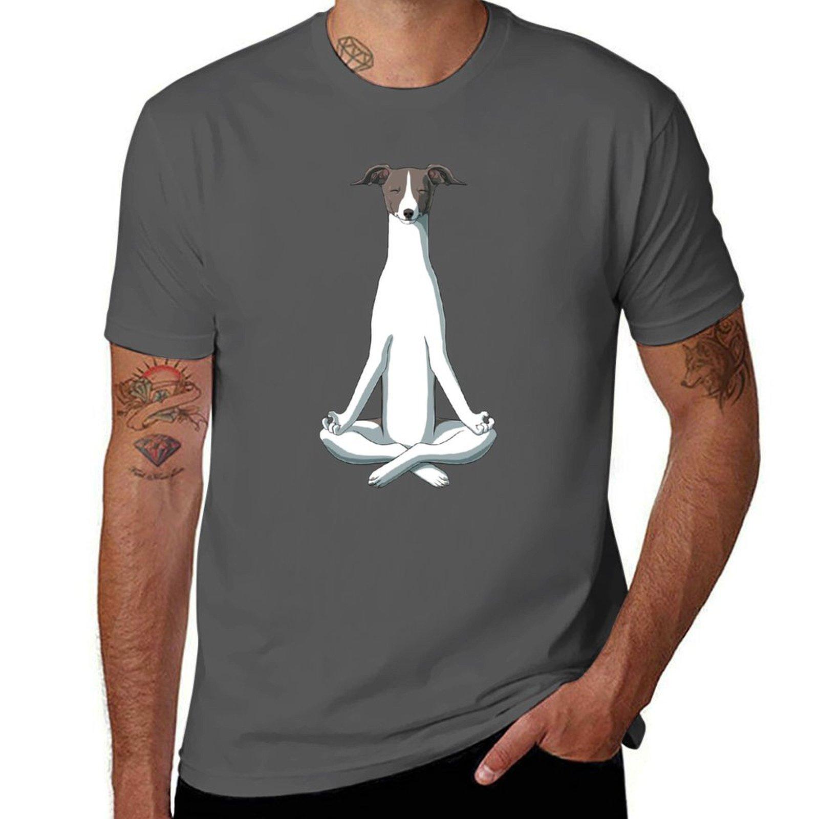 

Футболка с изображением итальянской борзой, топ больших размеров с животным принтом, мужская летняя одежда, футболки для мужчин, пуловер с короткими рукавами M