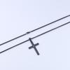Trendy Stainless Steel Hollow Cross Necklace - Unisex Hip Hop Jewelry