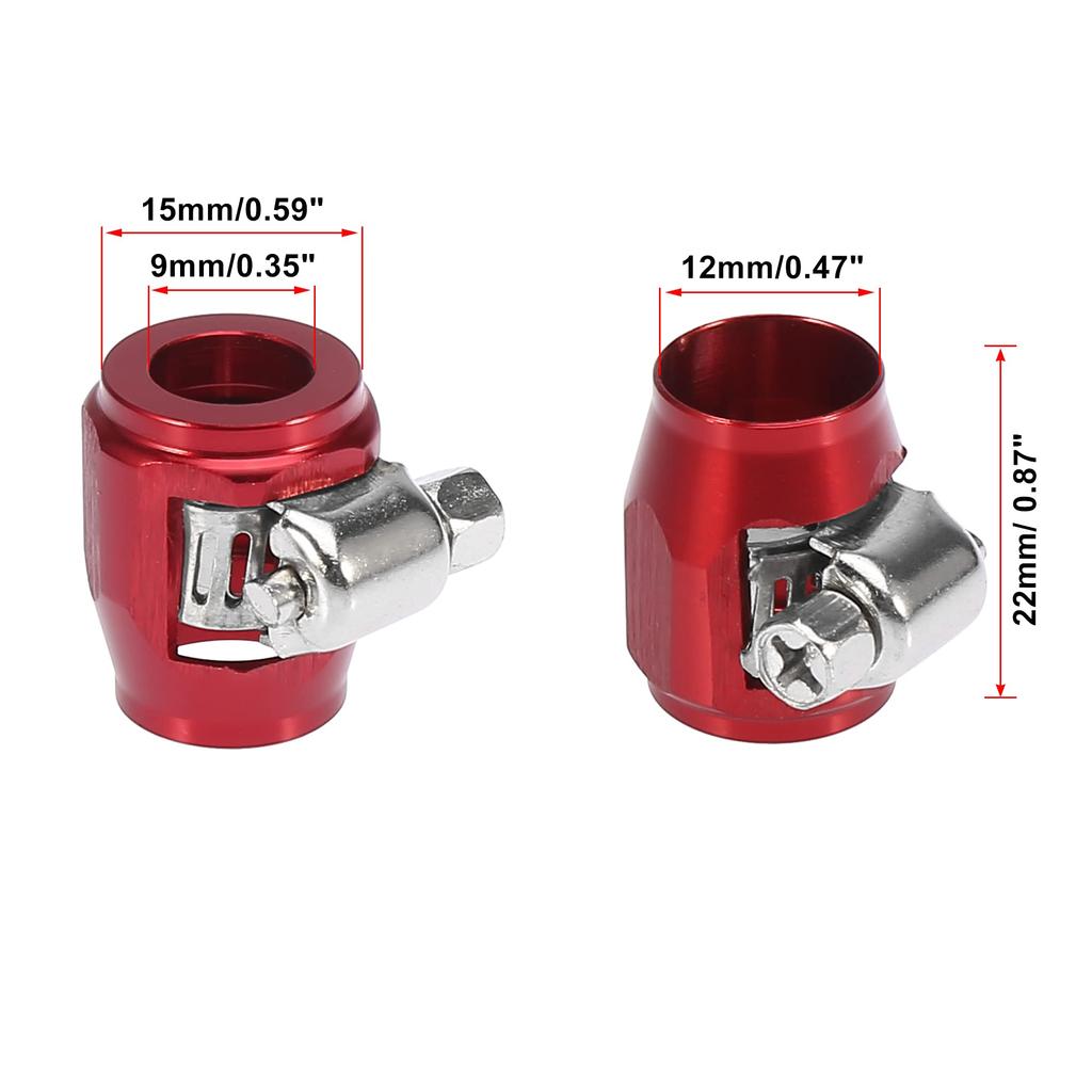 X AUTOHAUX AN4 Car Hose Finisher Clamp Car Hose Finisher Hose Clamp Finisher Flexible