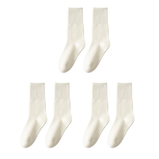 3/6 Paar Damen Crew Socken Nahtlose Sportliche Laufsocken Weiche Atmungsaktive Frotteesocken Lässige Mittelhohe Knöchelsocken