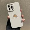 Cartoon Minimalist Sun Moon Silicone Case For Samsung Galaxy A14 A34 A54 A13 A23 A33 A52 A72 S23 Ultra S22 Plus S21 S20 FE Cover