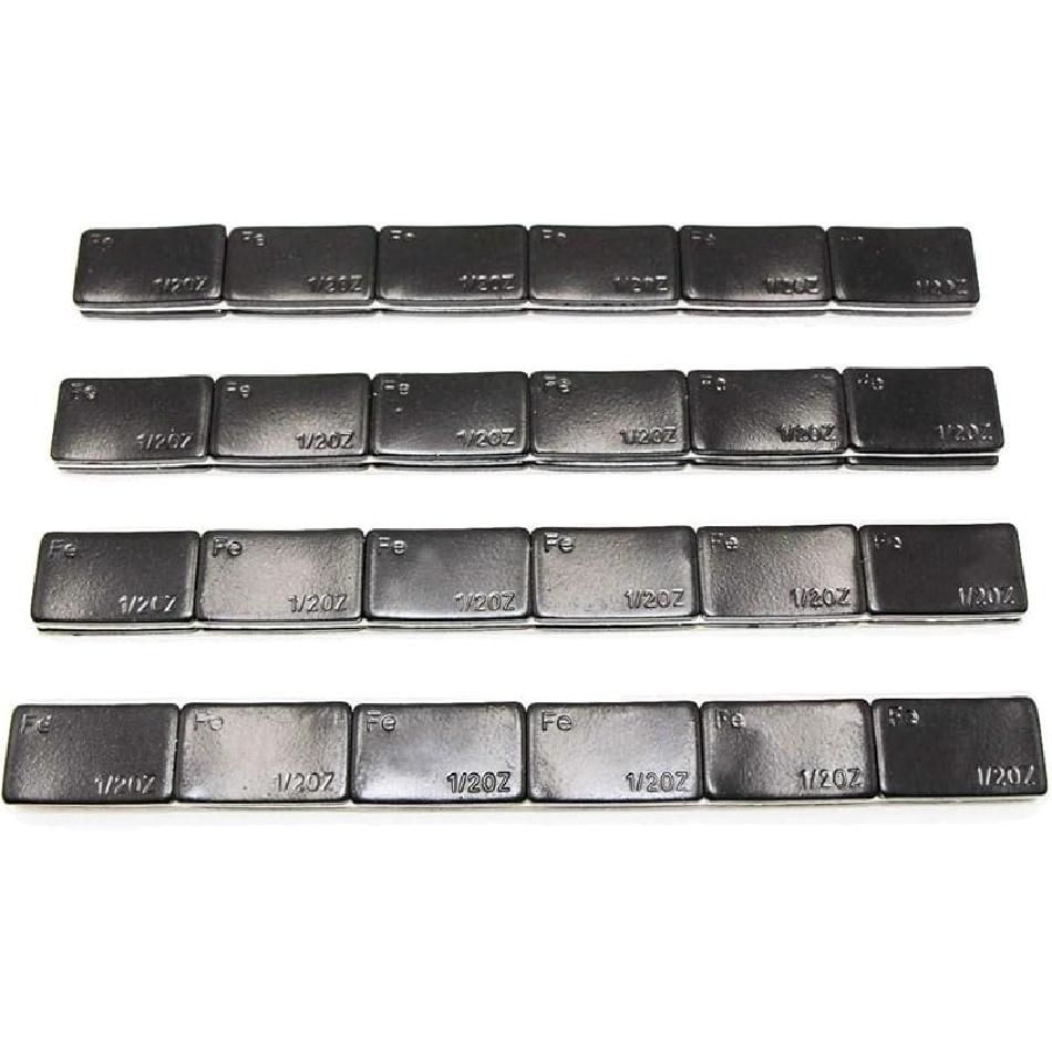ACCRETION 1/2 Oz Grey Adhesive Backed Wheel Weights (12 Oz Pack)