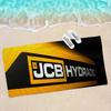 Bagger J-JCB Logo Anime Strand Handtuch Weiches Saugfähiges Waschlappen Kindergeschenke für Kinder Reisen Camping Fitnessstudio