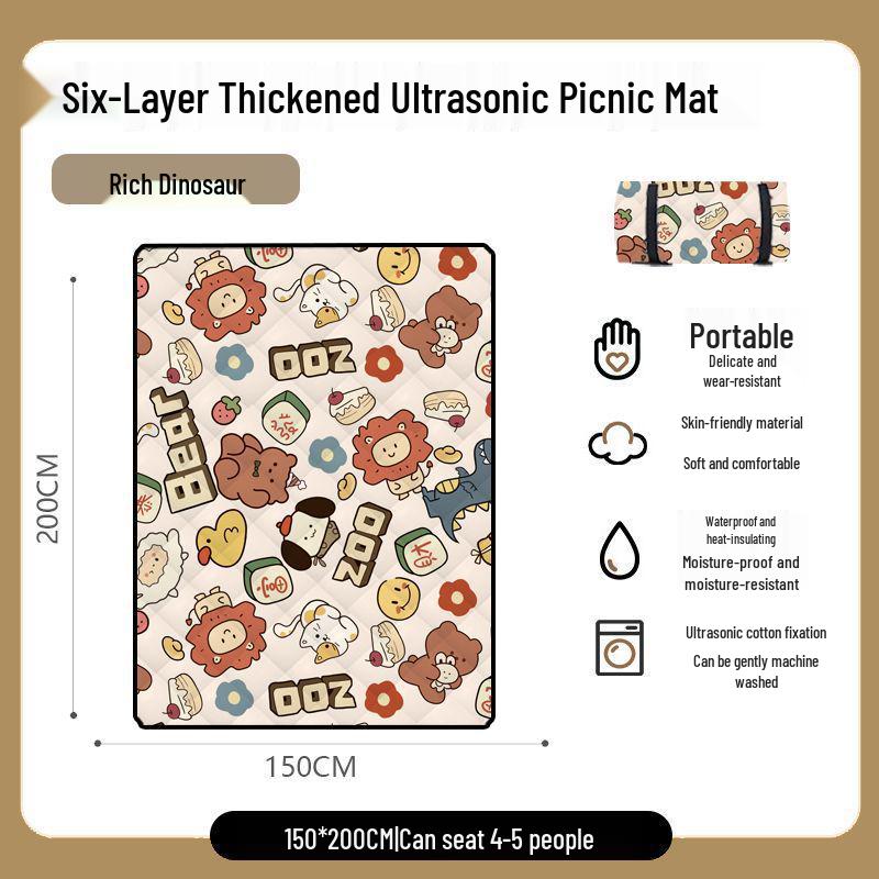 

A1R Ultrasonic Moisture-Proof Outdoor Mat for Camping, Picnic, Lawn, and Beach Couples 150x200cm