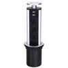 Electrical Power Outlet   Up Socket with USB Port Multi Functional   Pull   for Home Kitchen Worktop Desk Silver Black Aluminium Alloy She