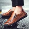 Handmade Leather Men Shoes High Quality Men Loafers Comfortable Soft Sole Walking Shoes  Moccasins Men Driving Shoes New
