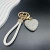 Women's Heart-Shaped Diamond Keychain - Valentine's Day Bag Pendant