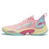 Li Ning Super Light 2024 Basketball Shoes Men's Low Top Peach Blossom Pink/Island Blue ABAU011-8