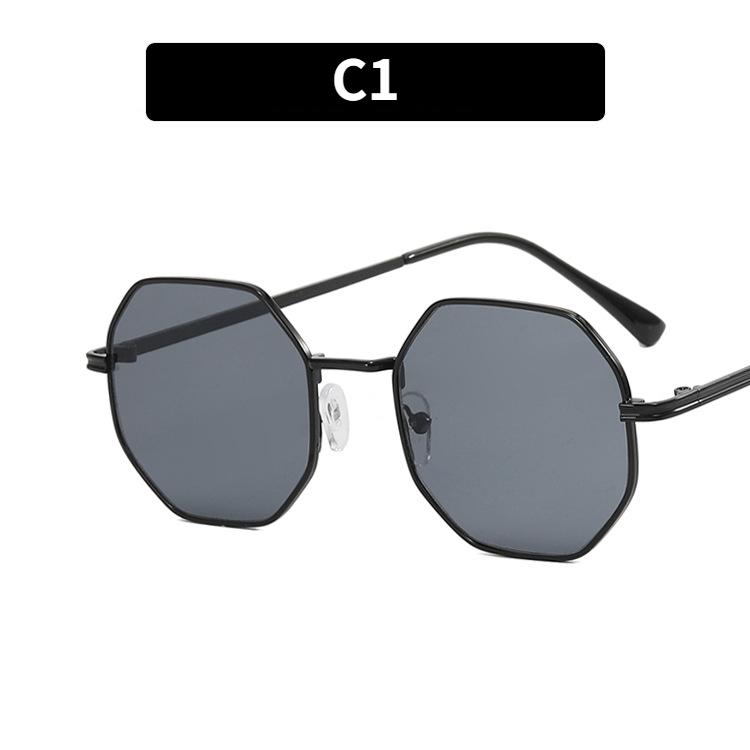 

Женские солнцезащитные очки, Металлические многоугольные солнцезащитные очки, Модные солнцезащитные очки