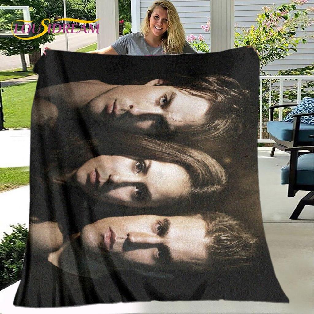 Upíří deníky Tištěná deka, Flanelová deka Přehoz, Měkká Teplá deka do Obývacího pokoje Ložnice Postele Pohovka Cestování