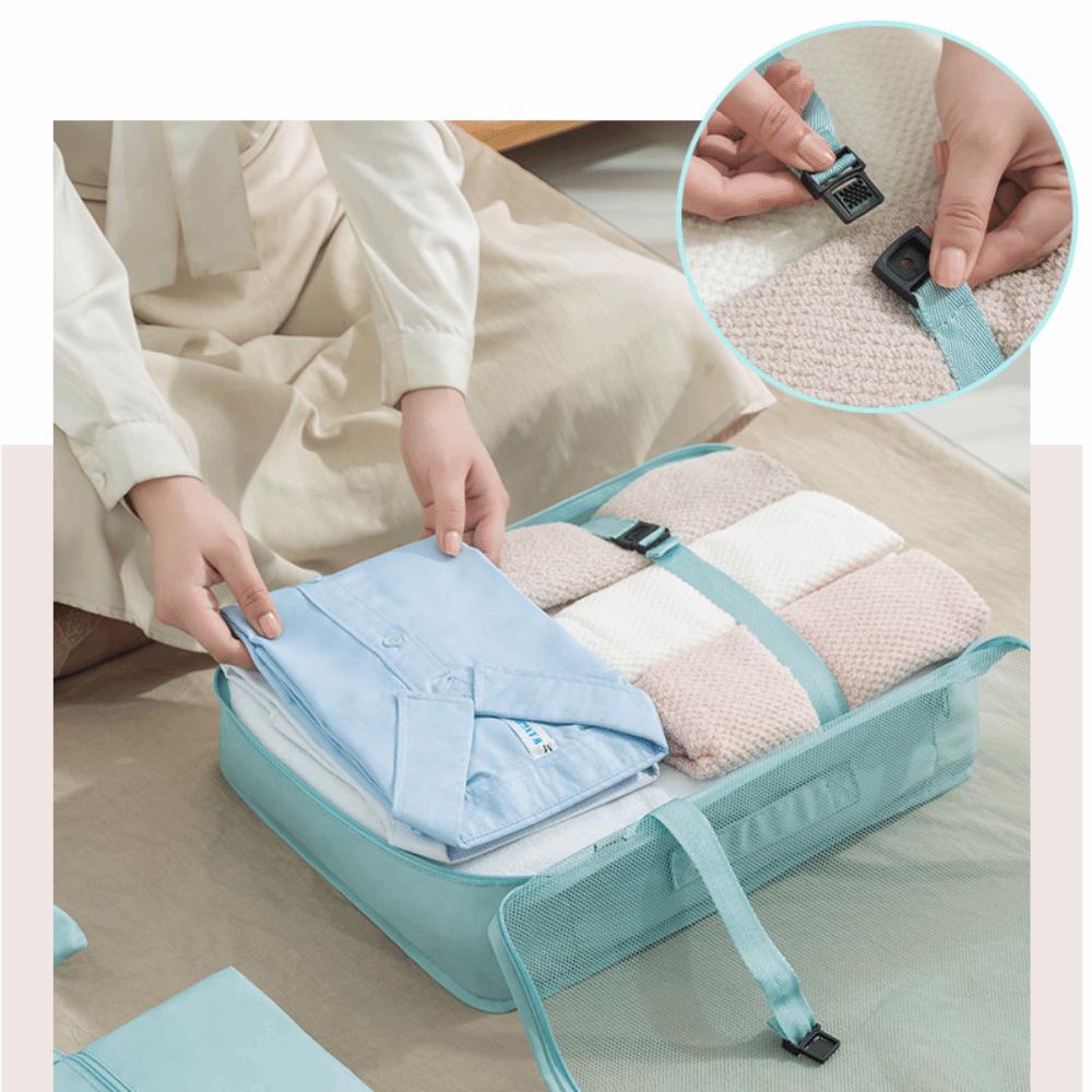 7Pcs/Set Large Capacity Travel Organizer Storage Bags Folding Clothes Shoe Tidy Pouch  Wardrobe