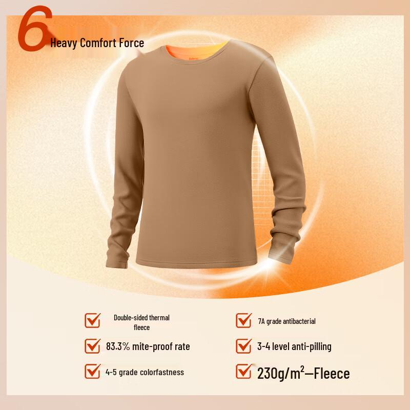 Baleno Men's Double-Sided Fleece Thermal Round Neck Top
