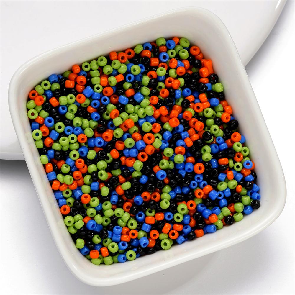10g/Lot 2mm Mixed Glass Seed Beads Charm Colorful Bead for DIY Spacer Loose Bracelet Necklace Earring Jewelry Making Accessories