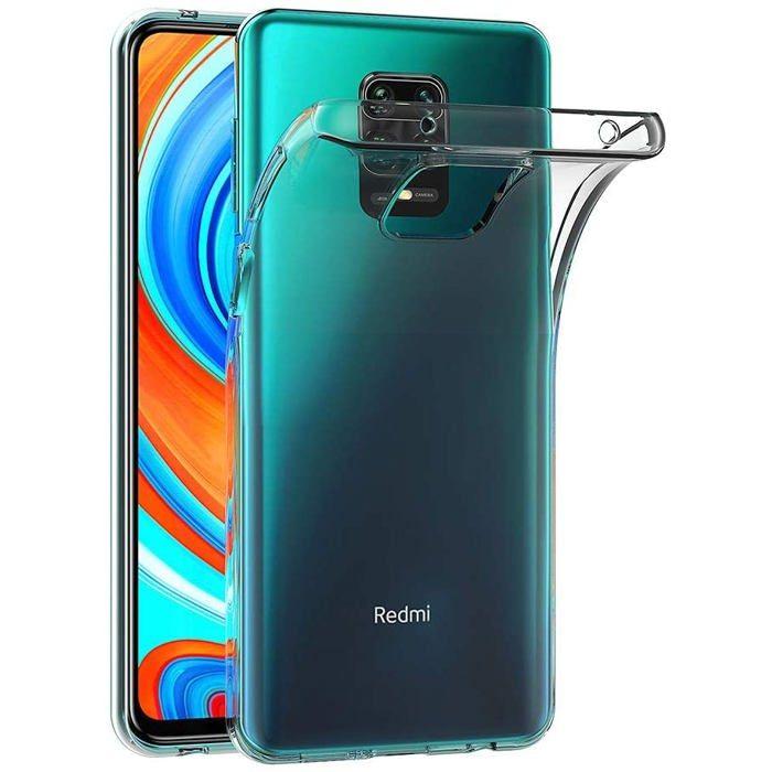 Coque et tour de cou pour Xiaomi REDMI NOTE 9S / NOTE 9 PRO - TPU Souple Transparent Cordon Noir réglable Phonillico®