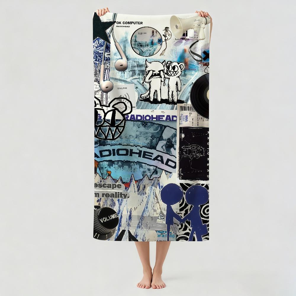 Rock band R-RADIOHEAD Towel Drying Bath Towel Applicable To Light Swimming Camping Yoga Beach Out