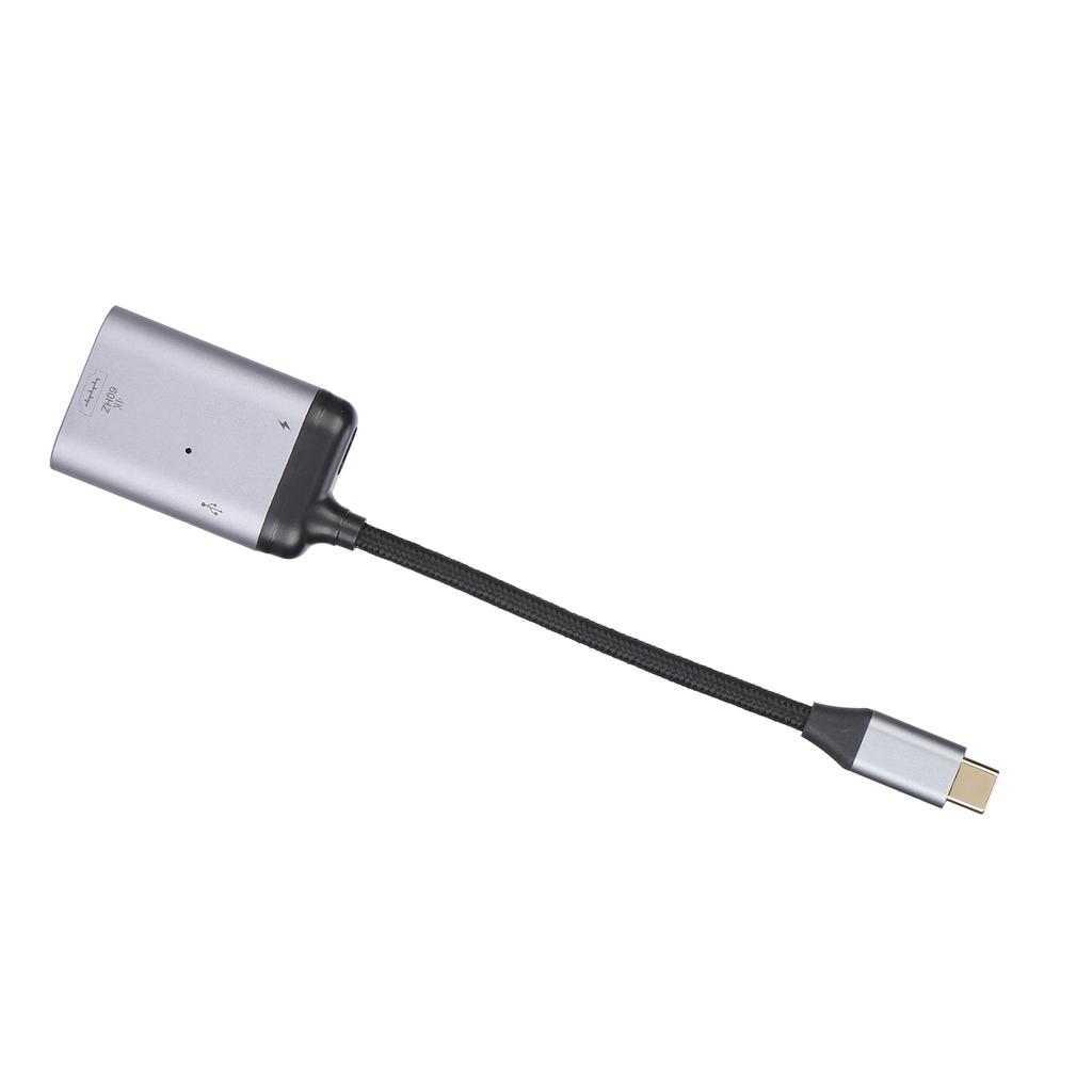 TypeC to HD Multimedia Interface PD Data Male Short Cable 3 in 1 MultiFunction Adapter