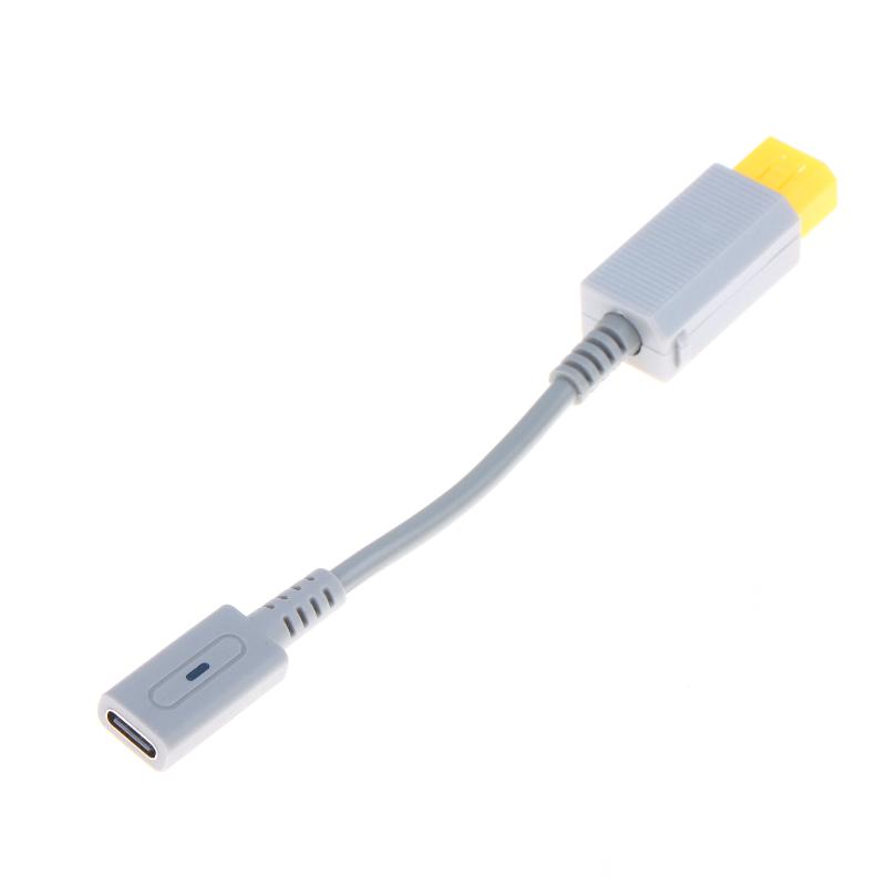 12CM Type C Female Connector to Wii U Power Adapter Cable PD Trigger Fast Charge for  Wii U Gamepad Accessory 1PC