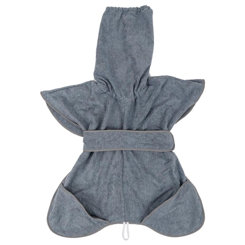 

Soft Absorbent Pet Bathrobe for Medium to Large Dogs Quick Drying Towel Fabric Adjustable Belt L