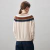 Comon Boca Women's 2025 A/W Fair Isle Cashmere Round Neck Cardigan