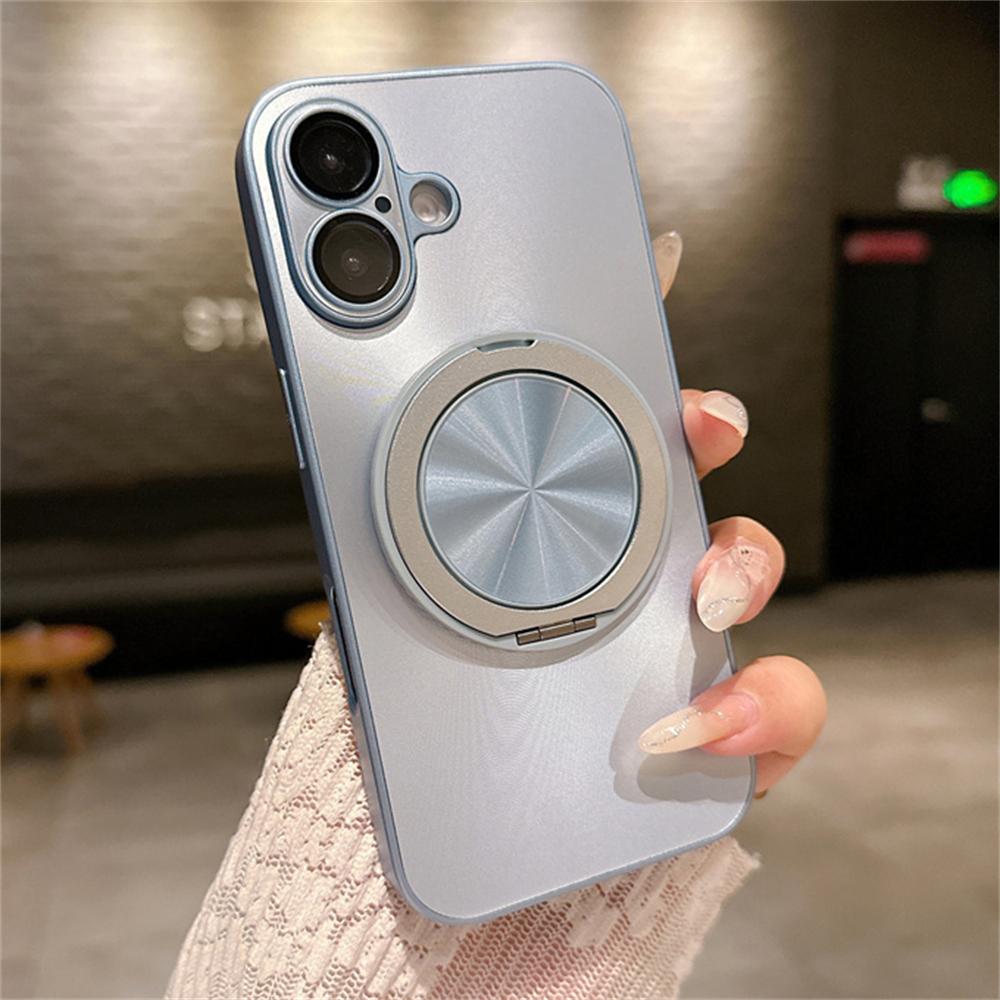 Glitter Laser Aurora Bracket Holder For Magsafe Case for iPhone 15 11 12 13 14 16 Pro Max Plus Magnetic Wireless Charging Cover