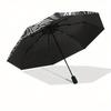 "Enchanted Pentagram: Mystical Symbol Wall Art"Umbrella, Portable 3-Fold Compact Umbrella for Men & Women ES48