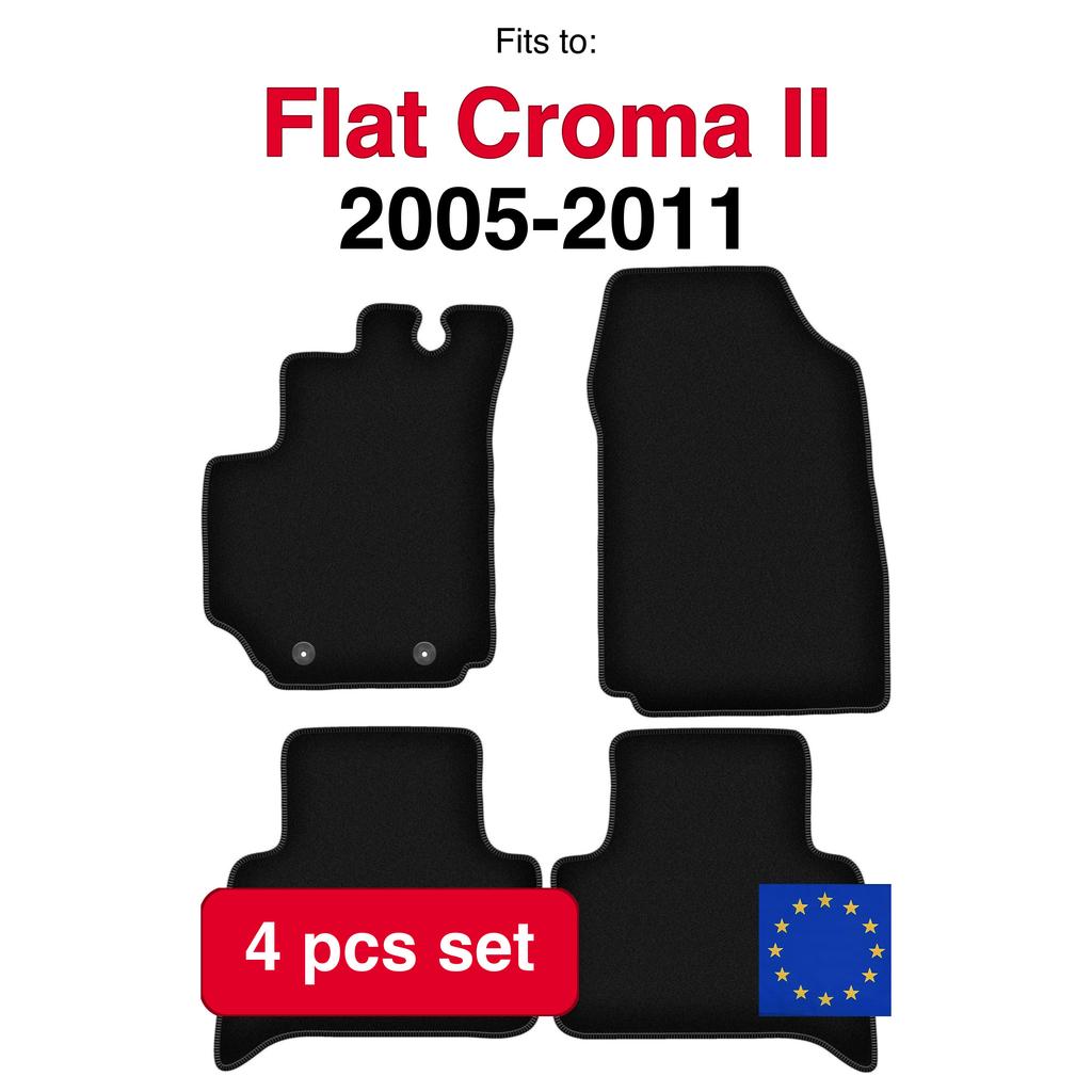 Basic Velour Floor Mats For Fiat Croma Ii Wagon (2005-2011)