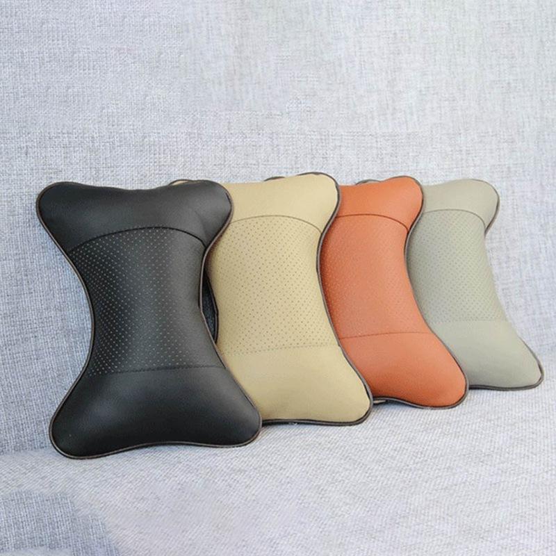 Auto Hals Kissen Auto Kopf Hals Rest Relief Kopfstütze Kissen PU Leder Auto Sitz Weiche Unterstützung Kissen Auto Kopfstütze Reise