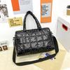 Fashionable Women's Tote Bag, Female Large Capacity Padded Shoulder Bag, Quilted Checkered Handbag, Down Messenger Bag