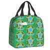 Brazil Flag Resuable Lunch Boxes Women Waterproof Cooler Thermal Food Insulated Lunch Bag School Children Student