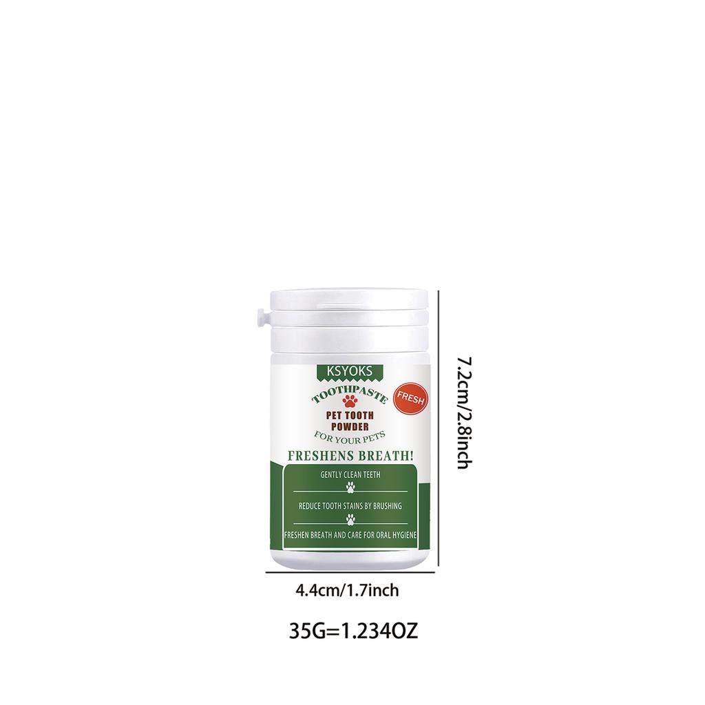 Pet tooth powder mild formula does not stimulate pet gums, long-term use can improve tooth dullness