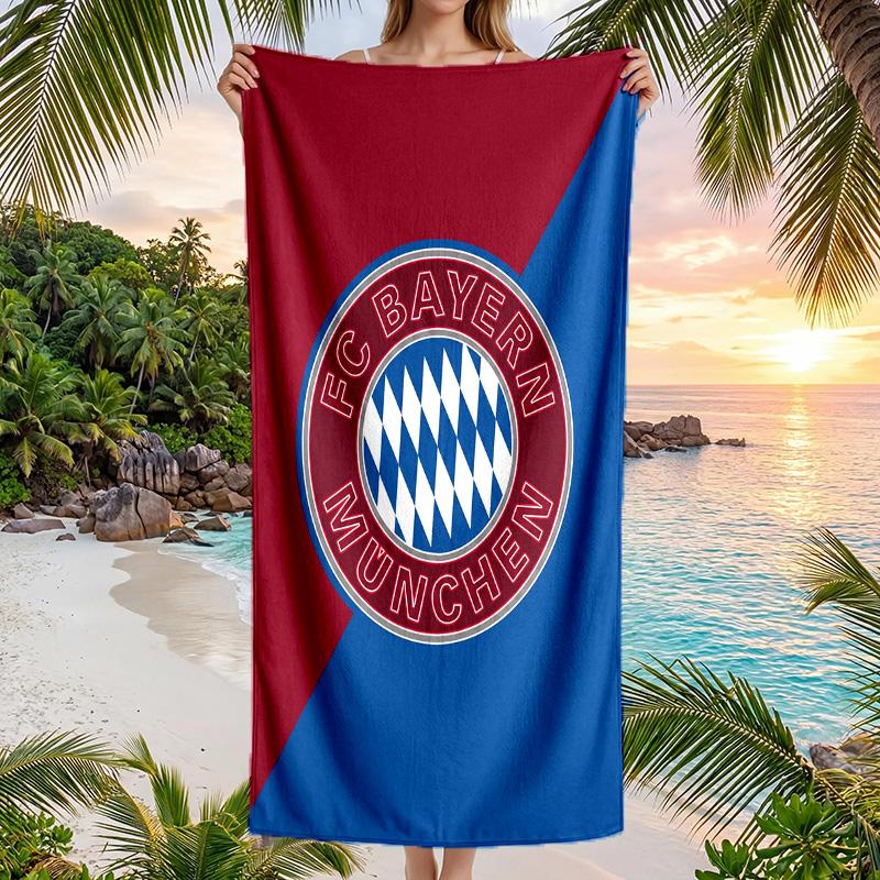 Bayern Munich Print Quick Dry Beach Towel Microfiber Absorbent Portable Travel Swimming Towel