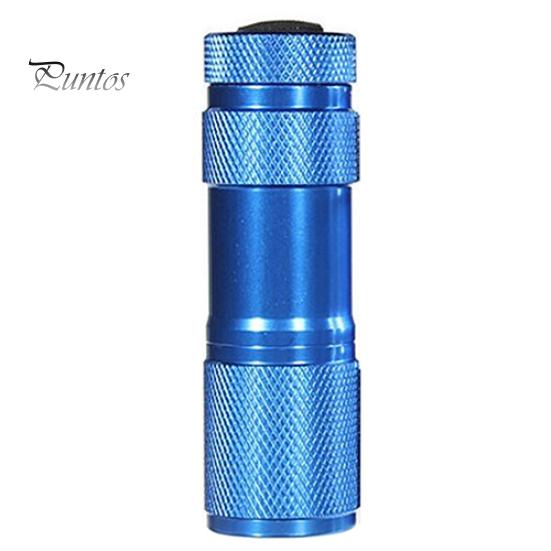 Mini 9 LED Ultra Violet UV Blacklight przenośna latarka latarka lampa