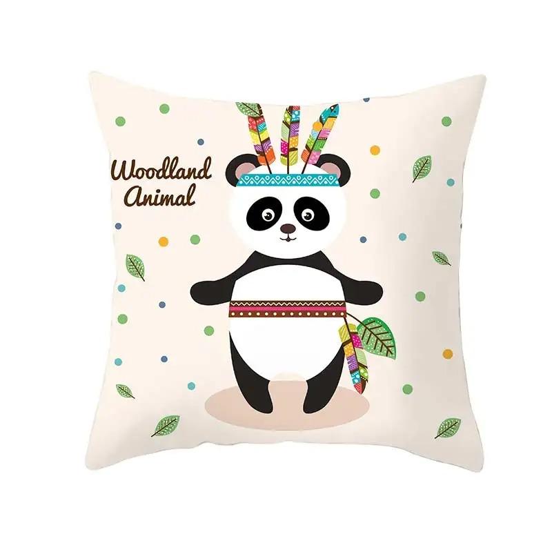 Funny Cute Animal Print Pillowcase Car Ornaments Office Living Room Home Pillowcase