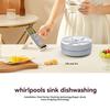 Ultrasonic Dish Washer Portable Mini Turbo Dishwasher, Vegetable Washing Machine Household Sink Dishwasher Device