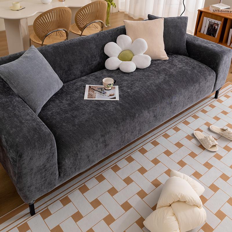 Light Luxury Thickened Chenille Elastic One-Piece Sofa Cover All Wrapped Cover Four Seasons Universal Anti-Scratching Sofa Cover