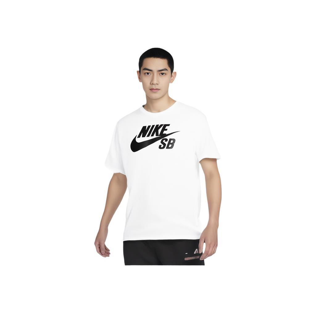 Nike Fashion Letter Logo Print Round Neck Short Sleeve T-Shirt Men tops White 821946-100