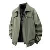 Bomber Jacket Spring and Autumn New Lapel Loose Solid Color Casual Workwear Versatile Jacket