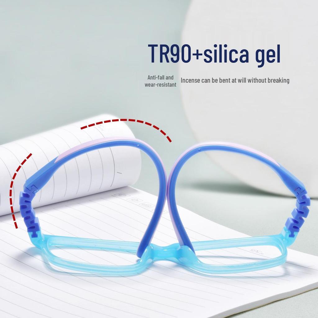 Medical Grade Myopia Control Glasses for Kids 6-10 Years - Skin-Friendly, Non-Slip Silicone Frame with Removable Temples.