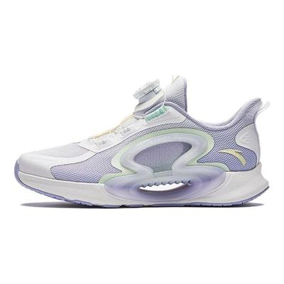 Kinder Monatlich Mesh Atmungsaktiv Stoßdämpfend Niedrig geschnitten Laufschuhe Kinder Sneaker Weiß Lila A322425599-2