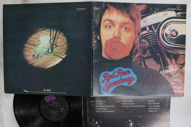 Виниловая пластинка PAUL MCCARTNEY WINGS Red Rose Speedway EPS80234 CAPITOL 1973 Япония Рок Б/у