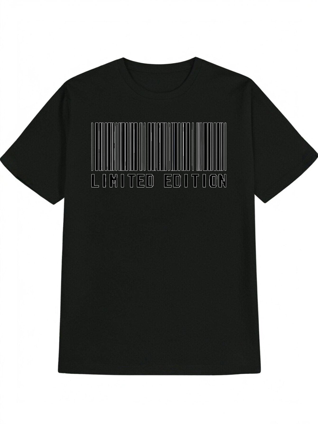 Casual Graphic T-shirt -  Limited Edition  Barcode Print XXL