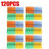 20/120Pcs Windproof Plastic Clip Multi Functional for Clothes, Socks Underwear Bed Sheets Anti Slip Fixation Home Clothespins