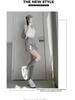 Women's Gray High-Waisted A-Line Sports Skirt and Shorts Combo for Spring/Summer 2025