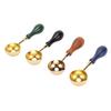 4Pcs Wax Melting Spoon Elegant Wax Sealing Stamp Melting Spoon with Wooden Handle for  Crafts Gif