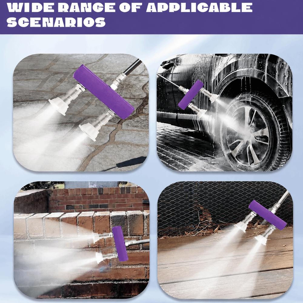 2 in 1 Pressure Washer Tip 1/4 Inch Quick Connect Dual Pressure Washer Nozzle  Patio Washing