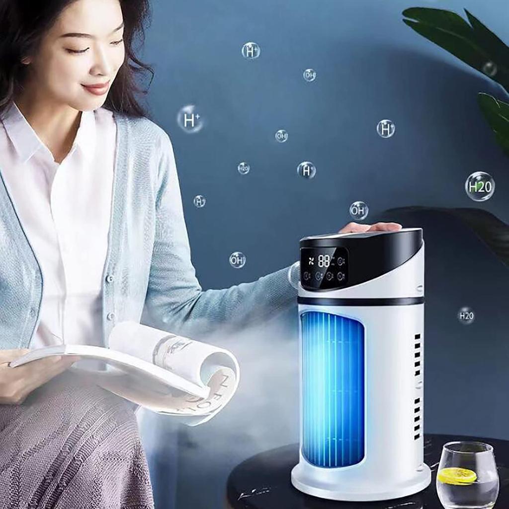 Portable Evaporative Atmospheres Cooler, Usb Personals Timer Fan Standing Cool-off Fan