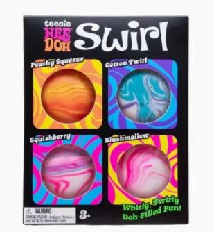 Trendy Nee Doh Medúza & Kostka Mačkací Hračka, Měkká Želé Mačkací Hračka Pro Uvolnění Stresu Fidget Hračka, Senzorická Needoh Pro Děti & Dospělé
