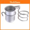 Aluminum Hair Dryer Rack With Dual Hooks And Cup Holder For Bathroom Storage