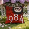 N-Nineteen E-Fighty-Four Cushion Cover Home & Car Dual-Scene Pillow Cover: Reversible for Premium Comfort